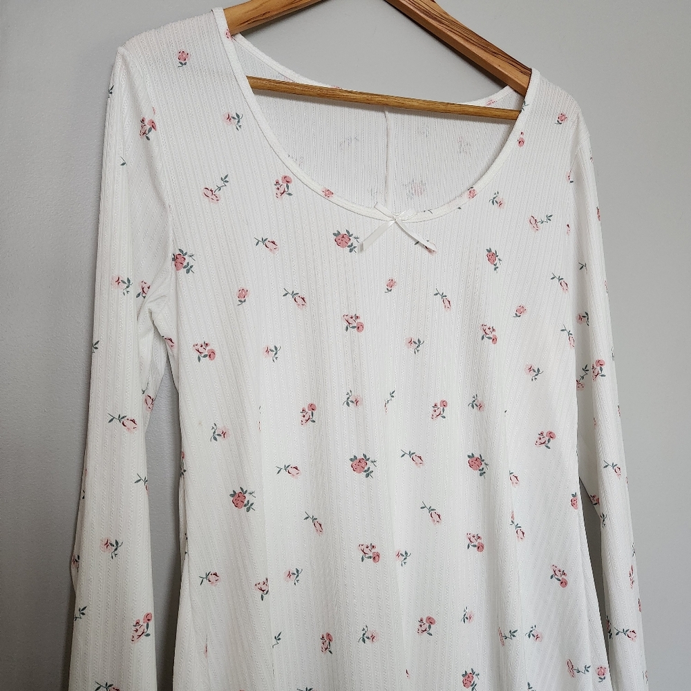 White Long Sleeve Mini Dress